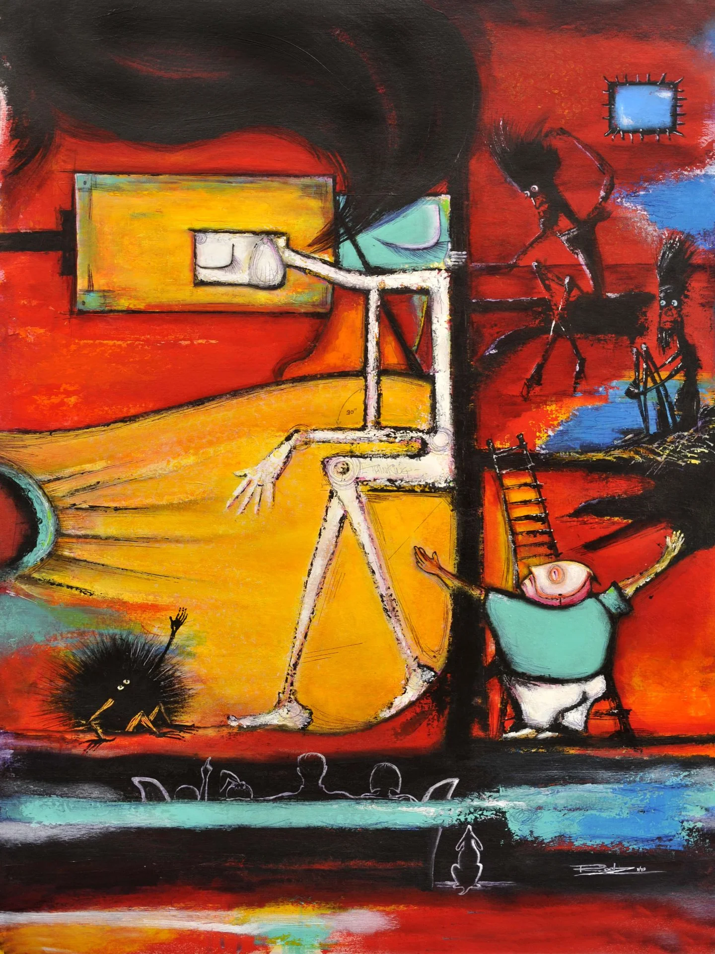 Artista - La Historia 1 Pandemia - Acrílico sobre lienzo - 30 x 40