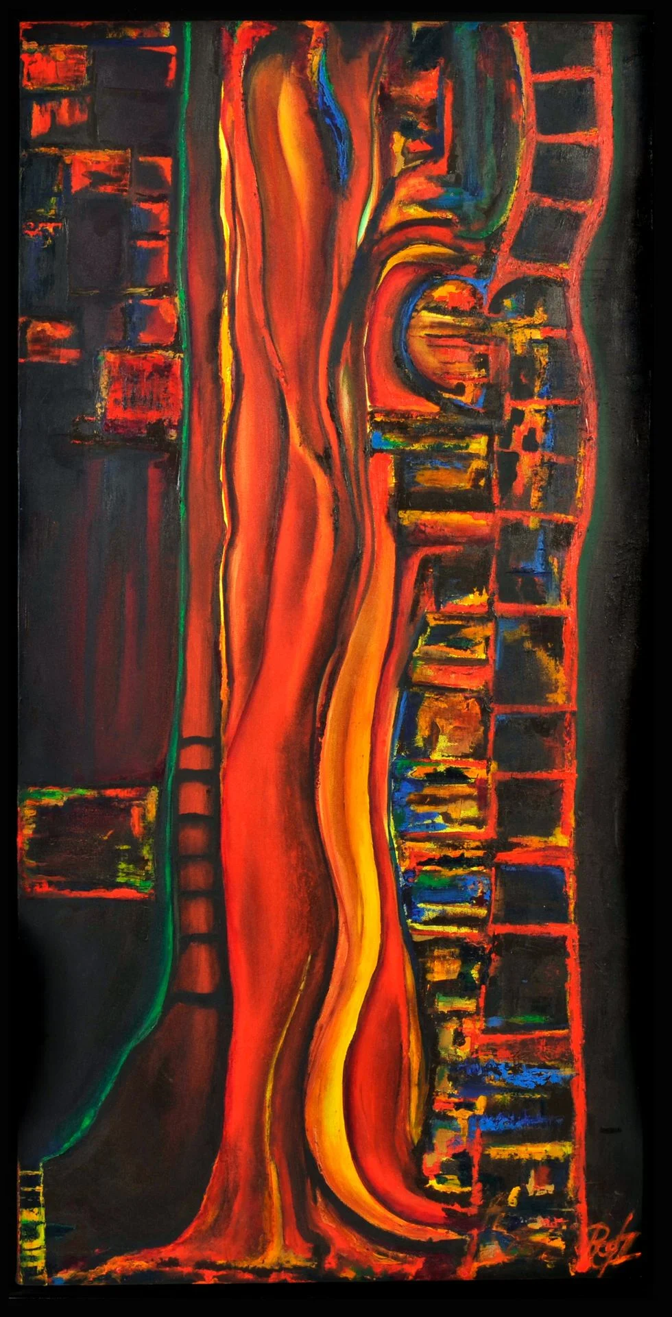 Artista - La mano de Dios - Acrílico sobre lienzo - 24 x 48