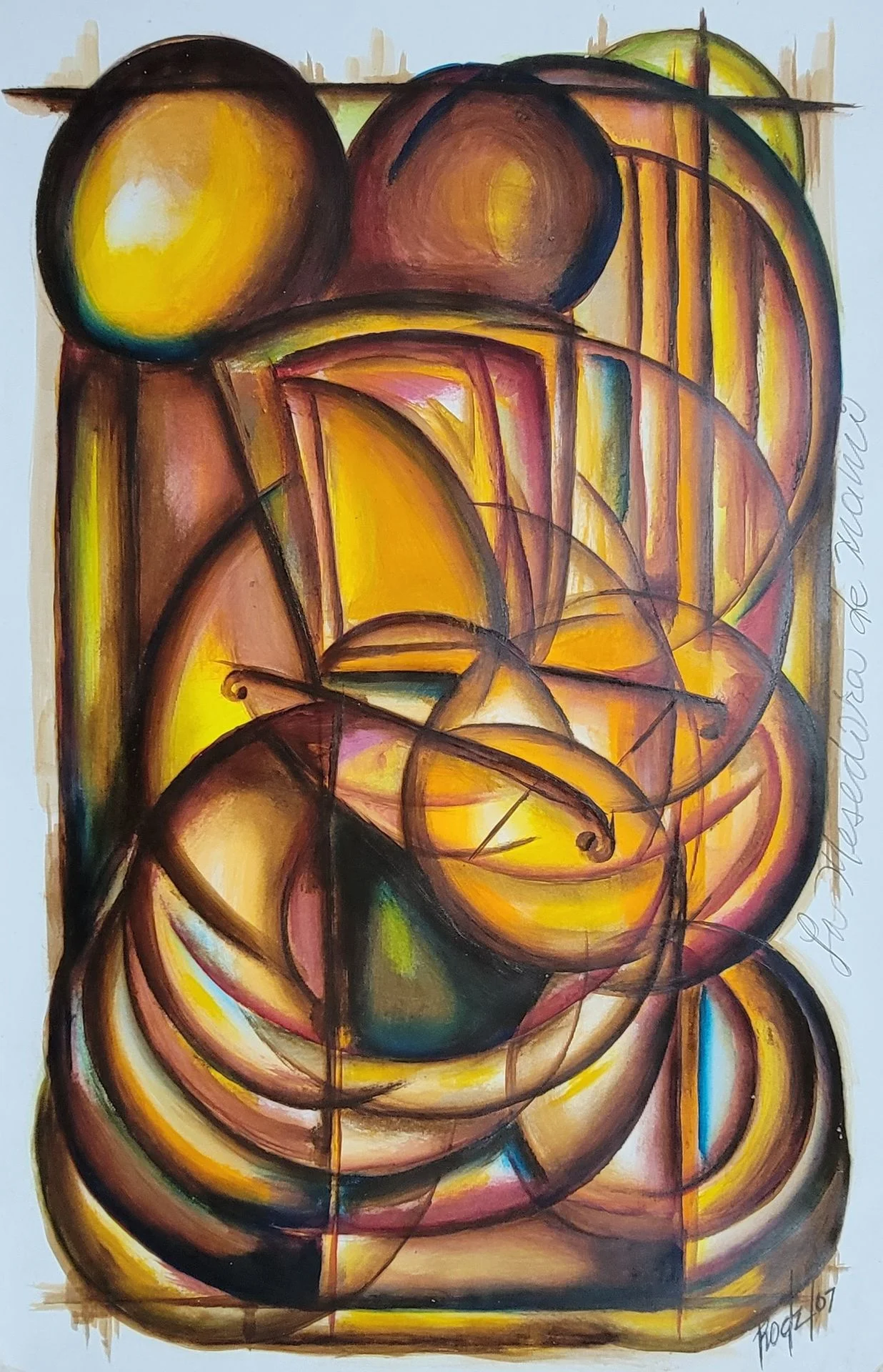 Artista - La mecedora de mamá - Acrílico sobre papel texturizado 26 x 40