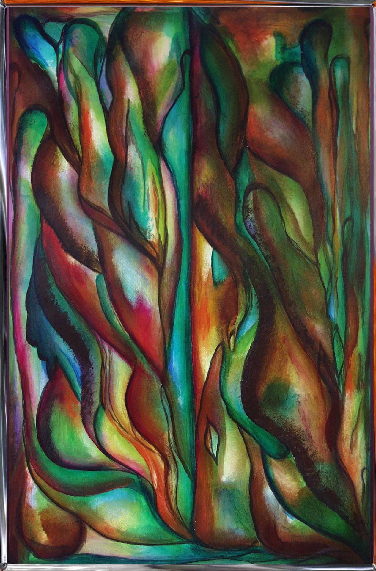 Artista - La última hoja - Acrílico sobre papel texturizado - 26 x 40