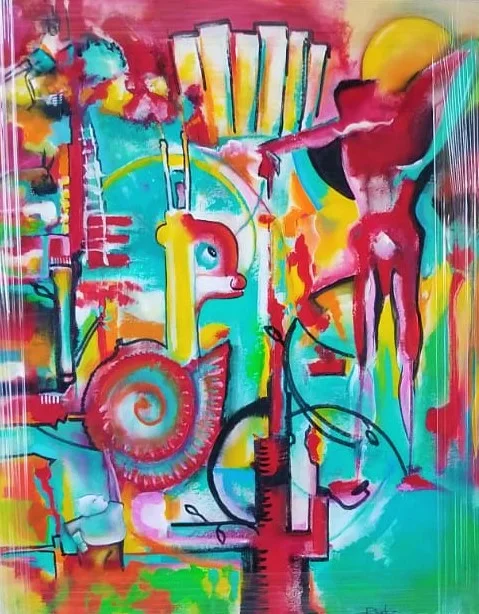 Artista - Las memorias de la inconsciencia - Acrílico sobre lienzo - 26 x 33